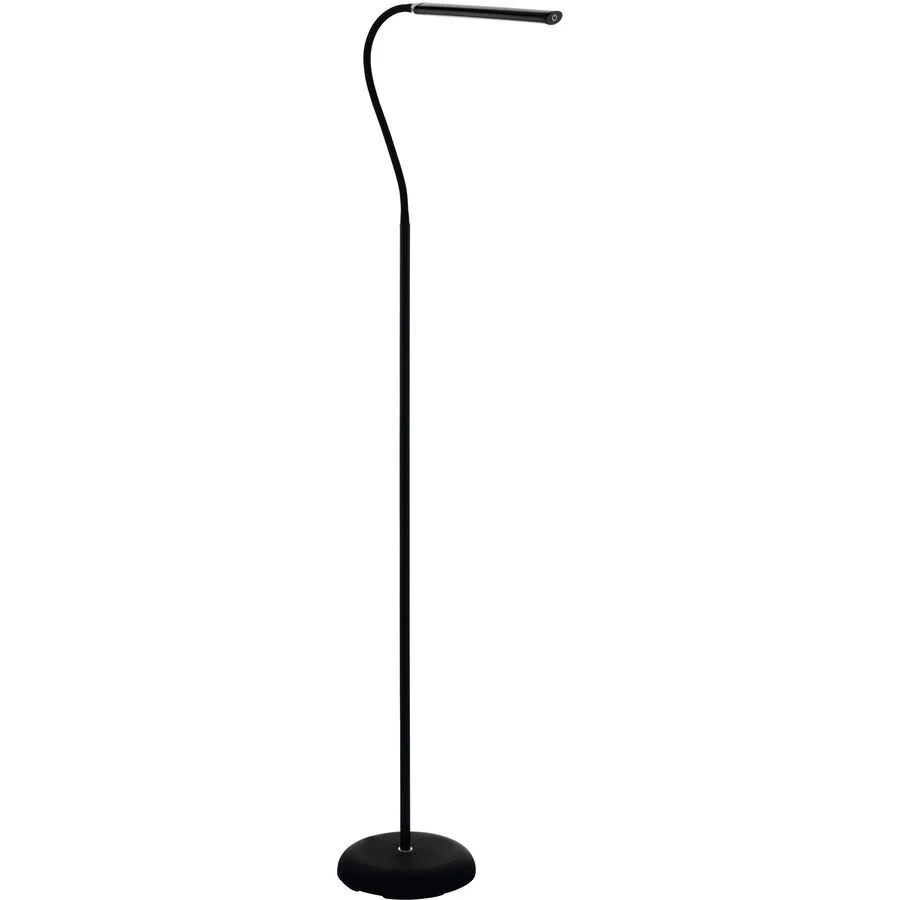 Eglo Stehlampe Laroa Schwarz Kunststoff 21.5 cm 130 cm - LED - Lichtfarbe: Helles Neutralweiss - LED Energiesparlampen