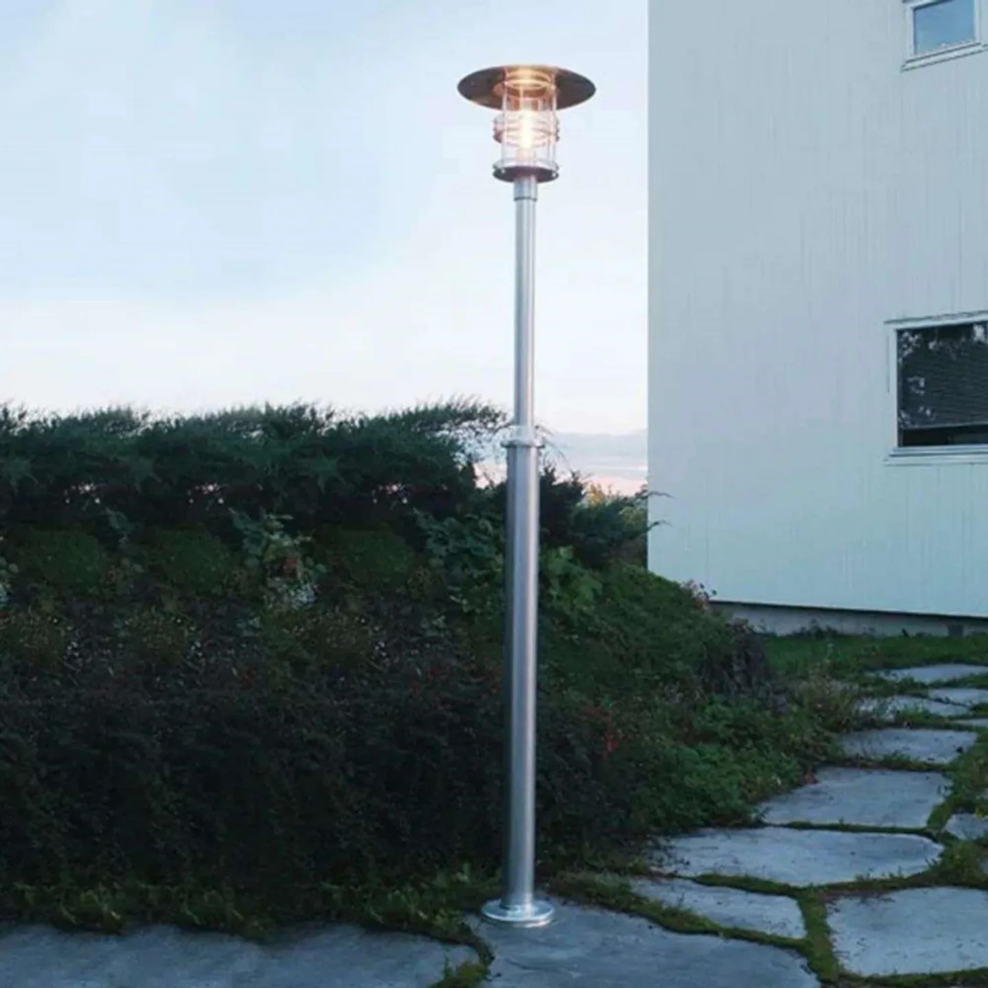 Stockholm 1 Parklampe Galvaniseret - Norlys - Aluminium