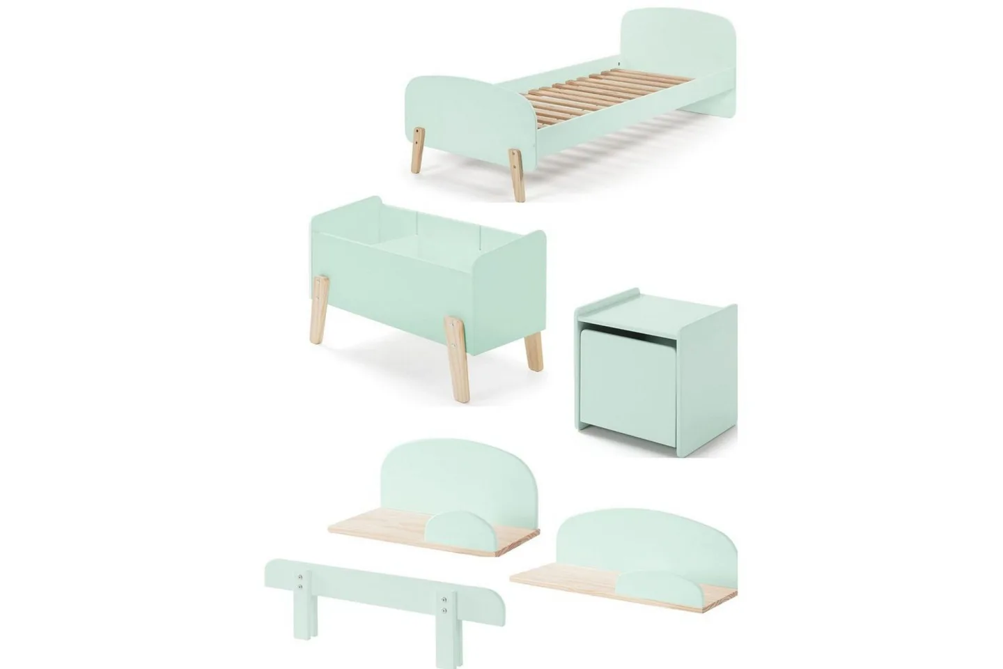 Kiddy Möbelset för Barnrum - Mint