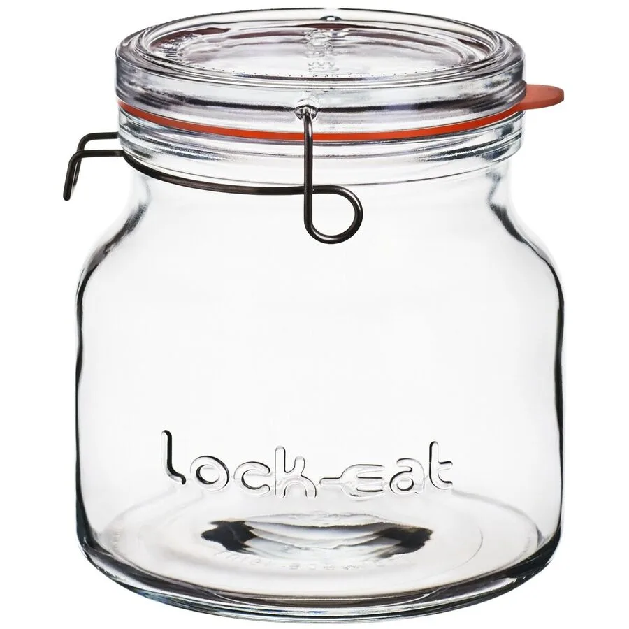 BORMIOLI LUIGI Einmachglas Lock Eat Transparent Glas 14.5 cm 15.5 cm 1.5 l