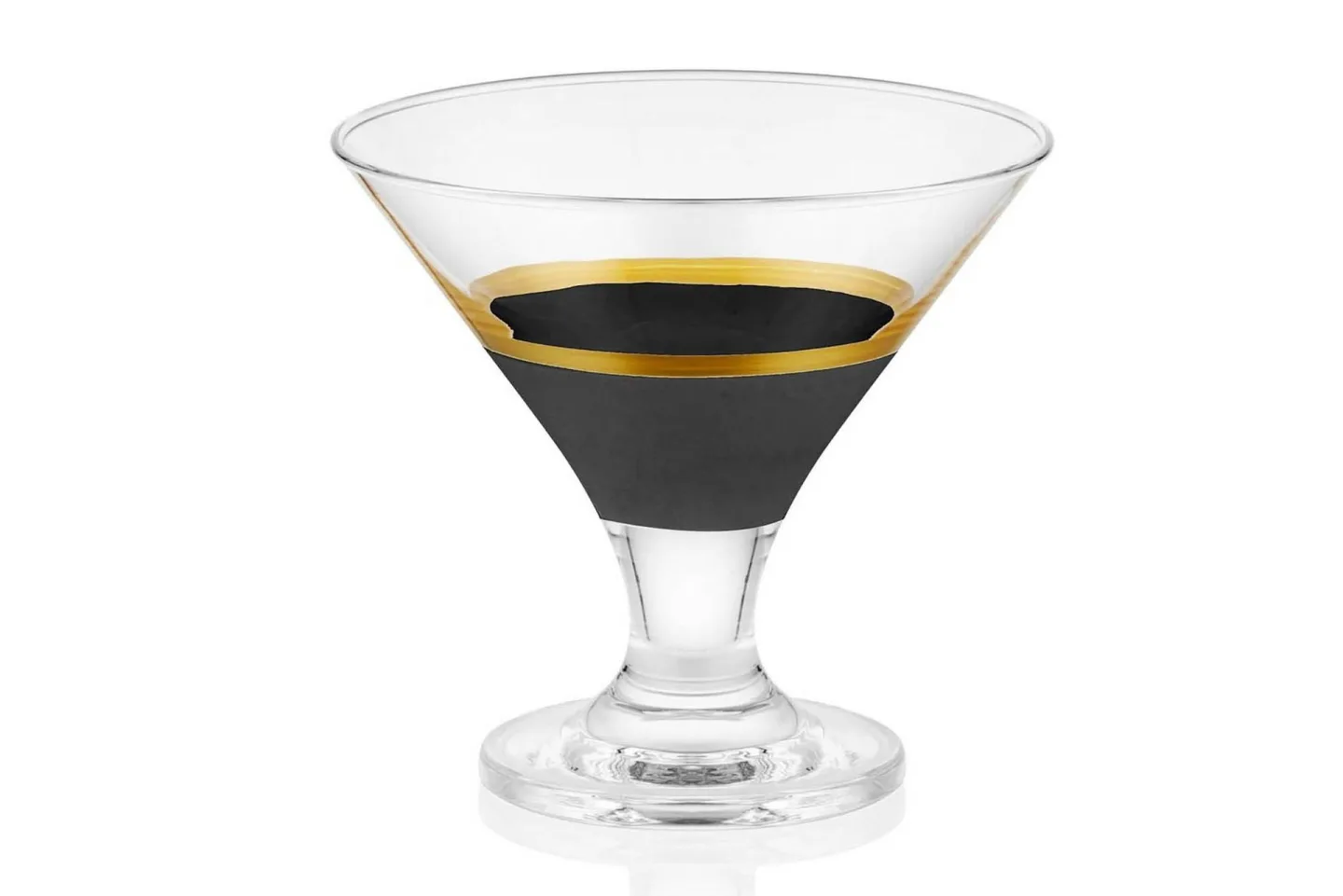 Glass Set 6-pack - Svart/Guld