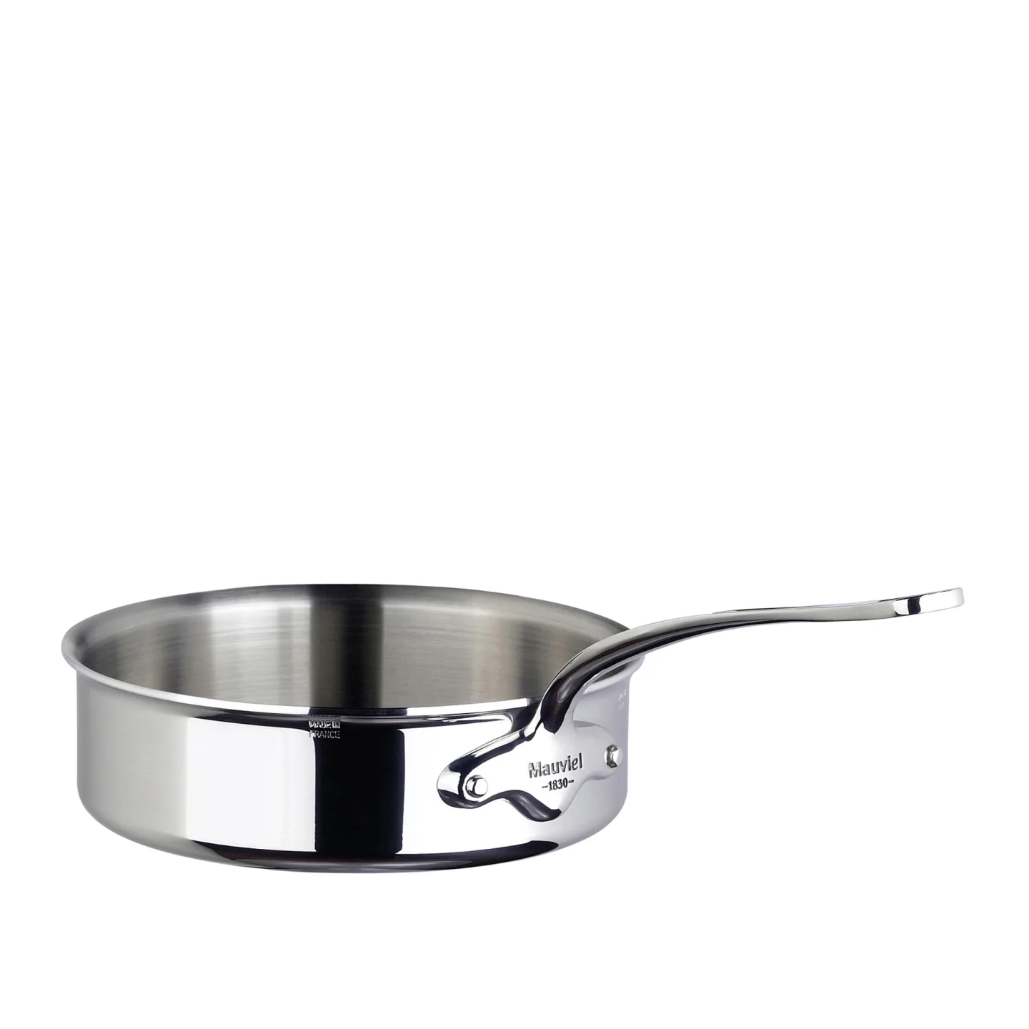 Mauviel - Sauté Pan Cook Style Steel - 3,1 L - Stekpannor - Silver