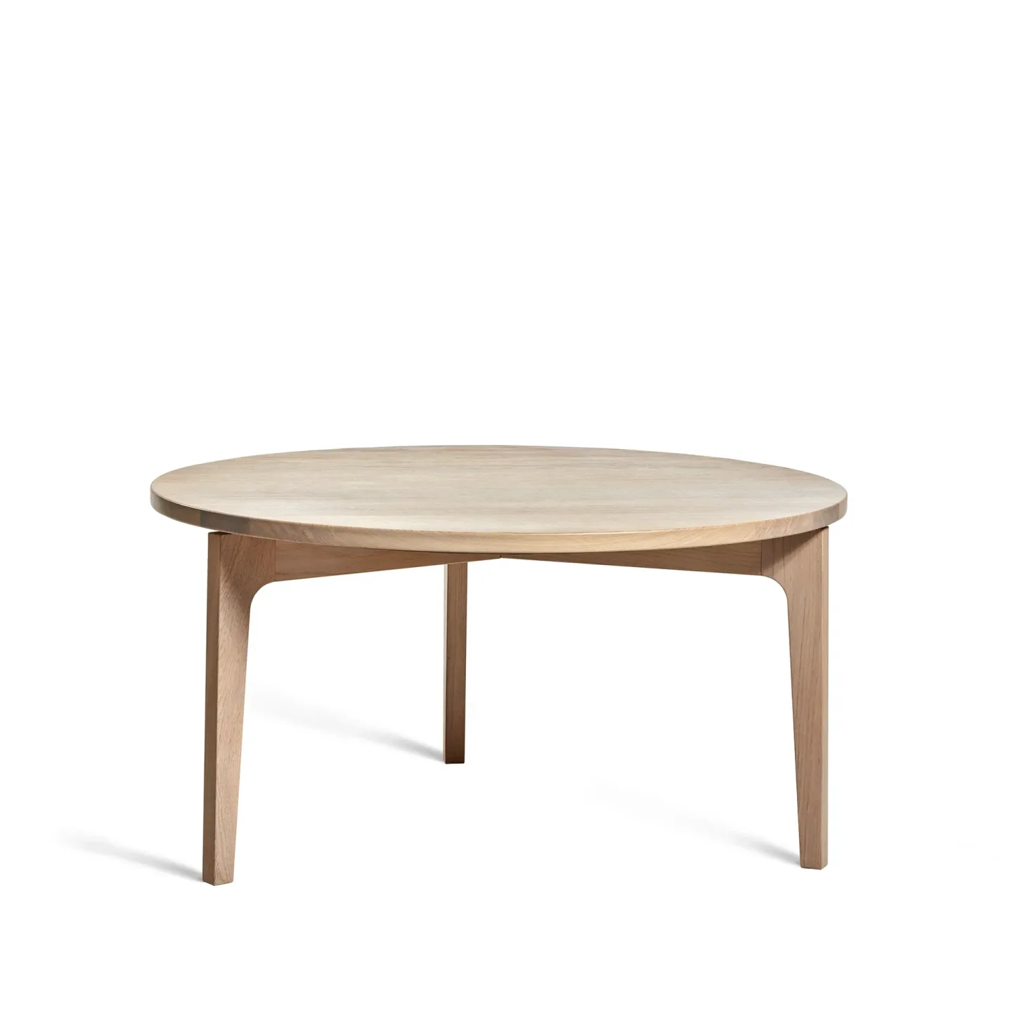 Mavis Höllviken Couchtisch Ø80 cm Eiche Weißpigment