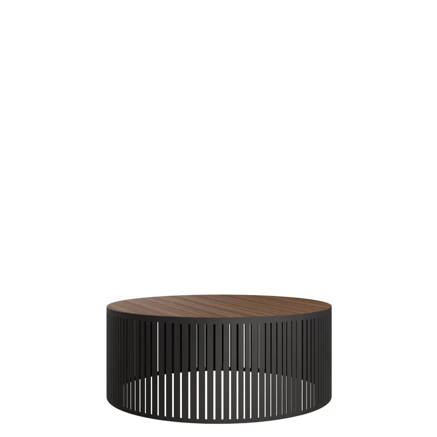 Elenio Soffbord 75 cm Rund - Svart|brun