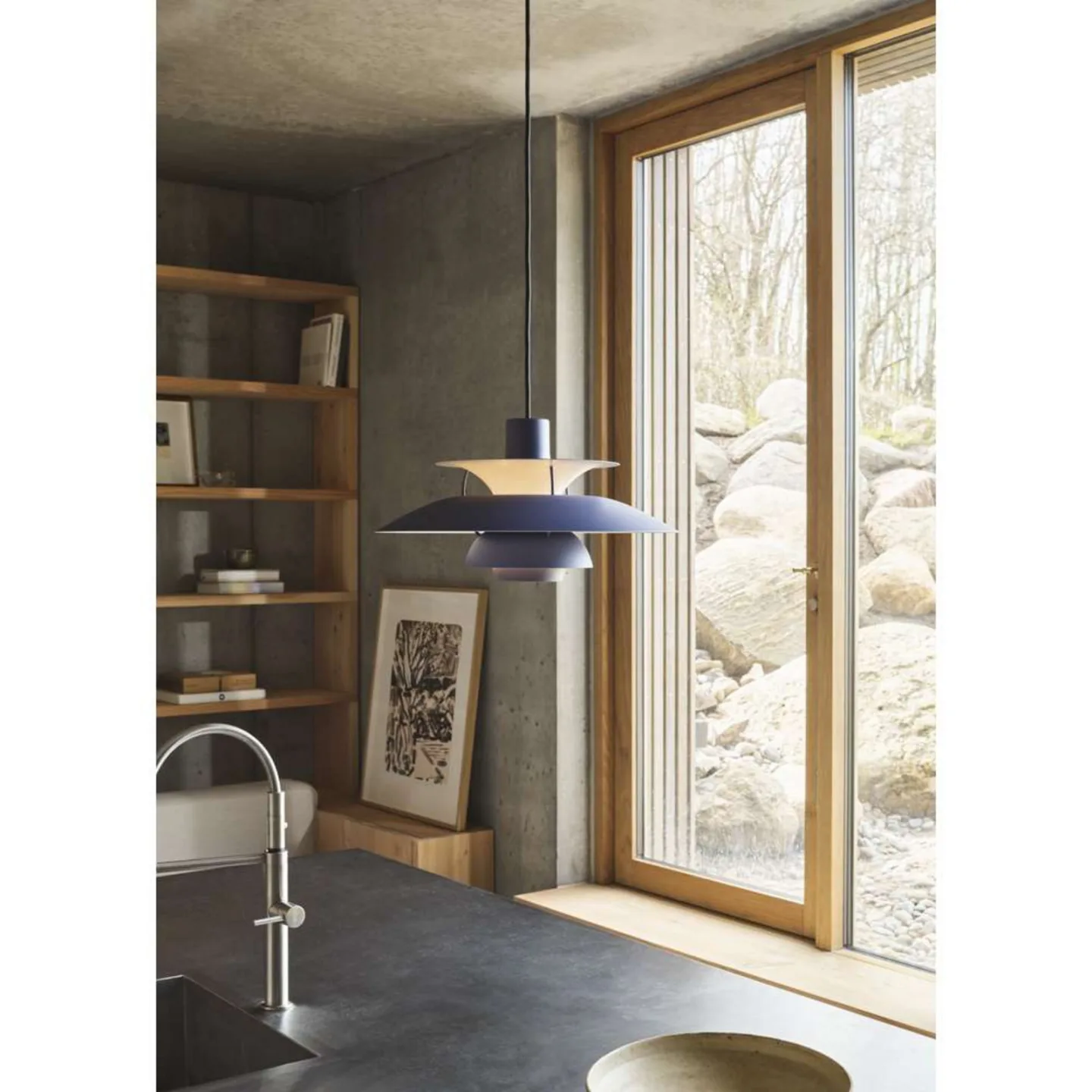 PH 5 300 pendellampe, blå, Ø 30 cm – Louis Poulsen - Stue - Metal