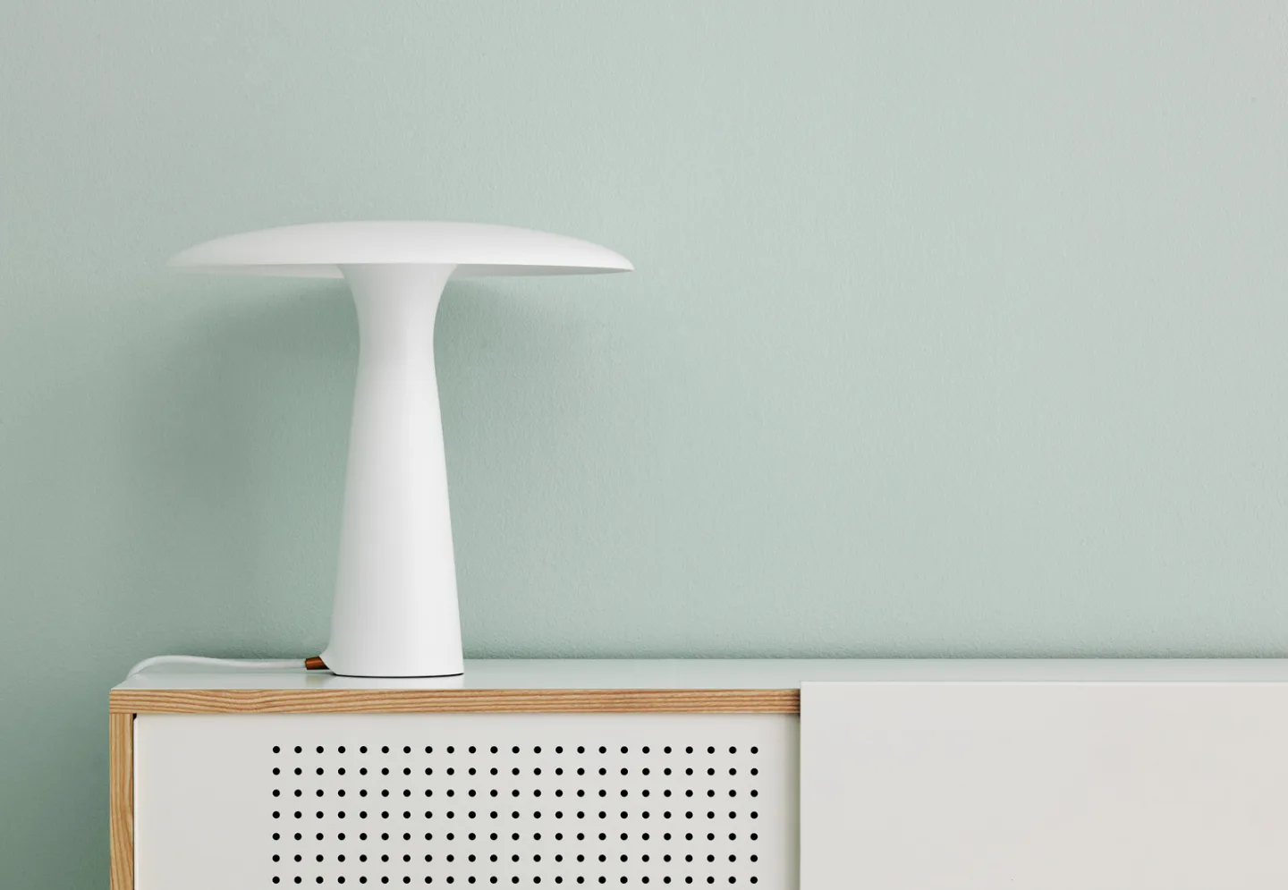 Shelter Tischleuchte Weiß - Normann Copenhagen - Wohnzimmer - Metall