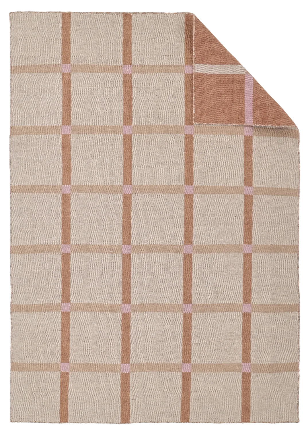 Ullteppe - Gingham (no. 2) (Størrelse: 200 x 290 cm)