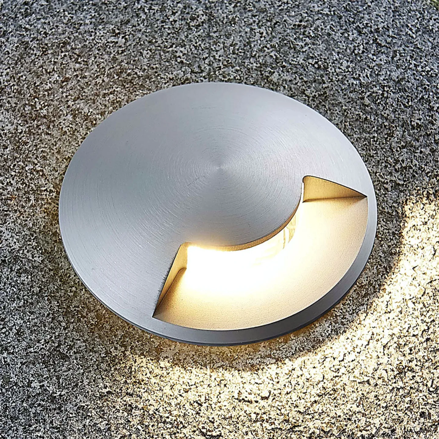 Milara Bodeneinbauleuchte, 1 Lichtaustritt, GU10 - Lucande - Terrasse - Modern - Aluminium - Einflammig