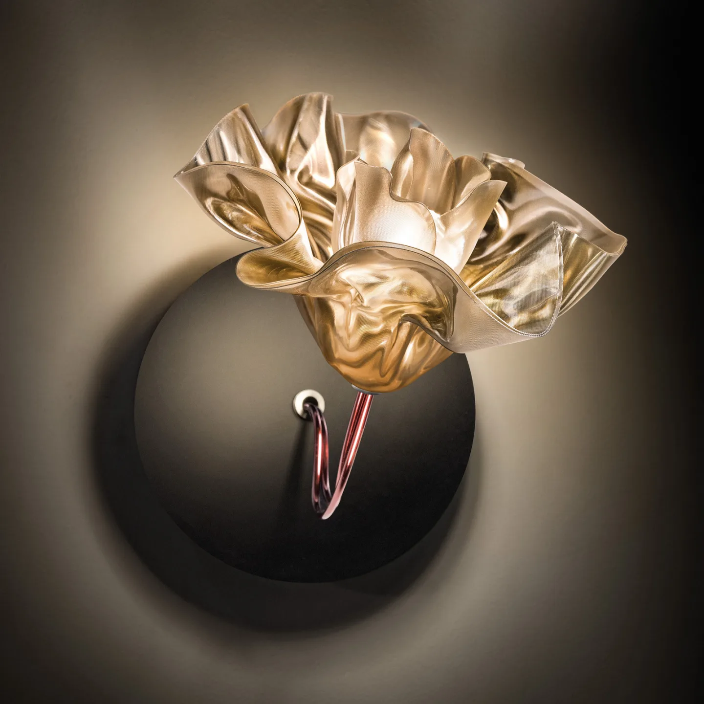 Lafleur Wandleuchte Black/Golden - Slamp - Wohnzimmer - Design - Kunststoff