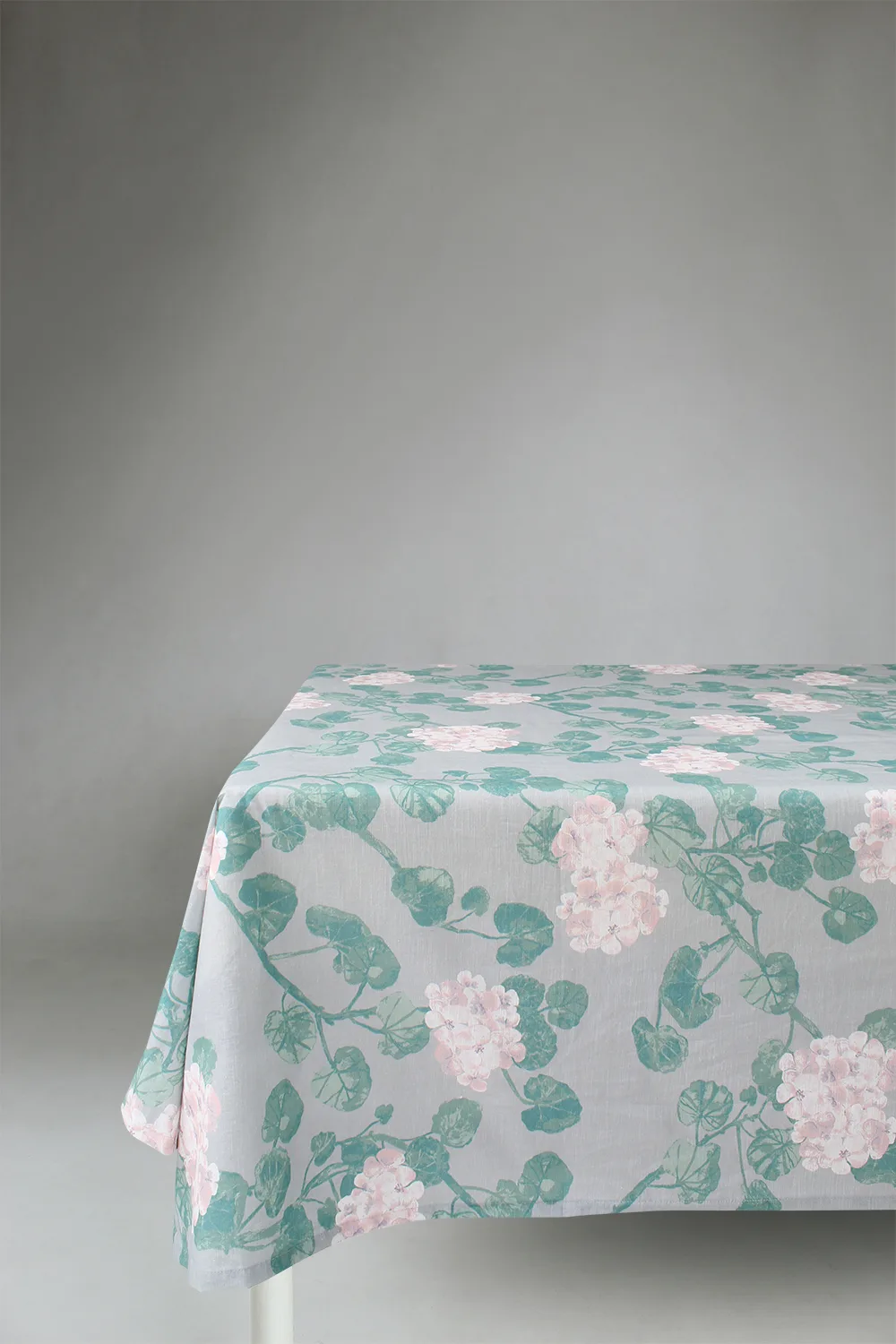 Dukar - Bomullsduk Amara (grå/rosa) (Størrelse: 140 x 250 cm)