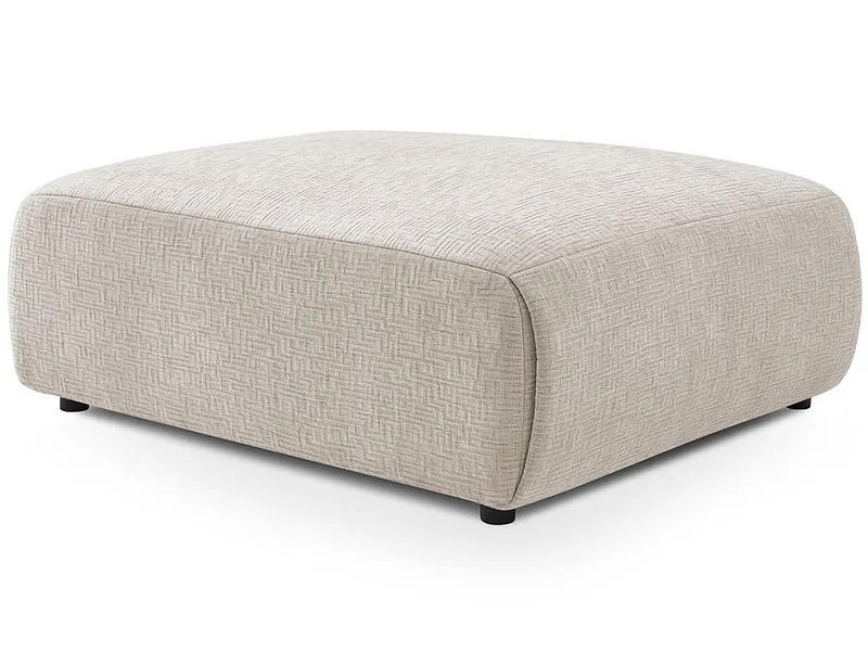 Hocker BOBOCHIC JEANNE 117x95x45cm stoff mit textur beige