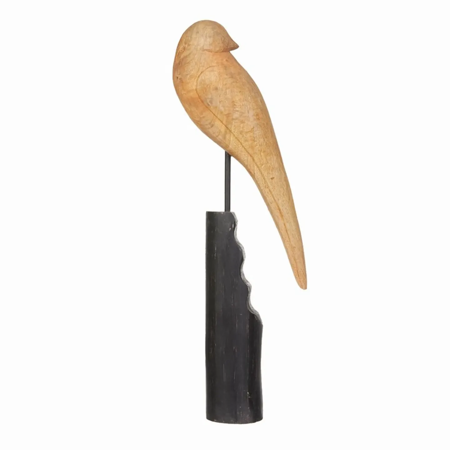 Decofinder Figur Vogel, Natur-Schwarz | Schubiger Möbel