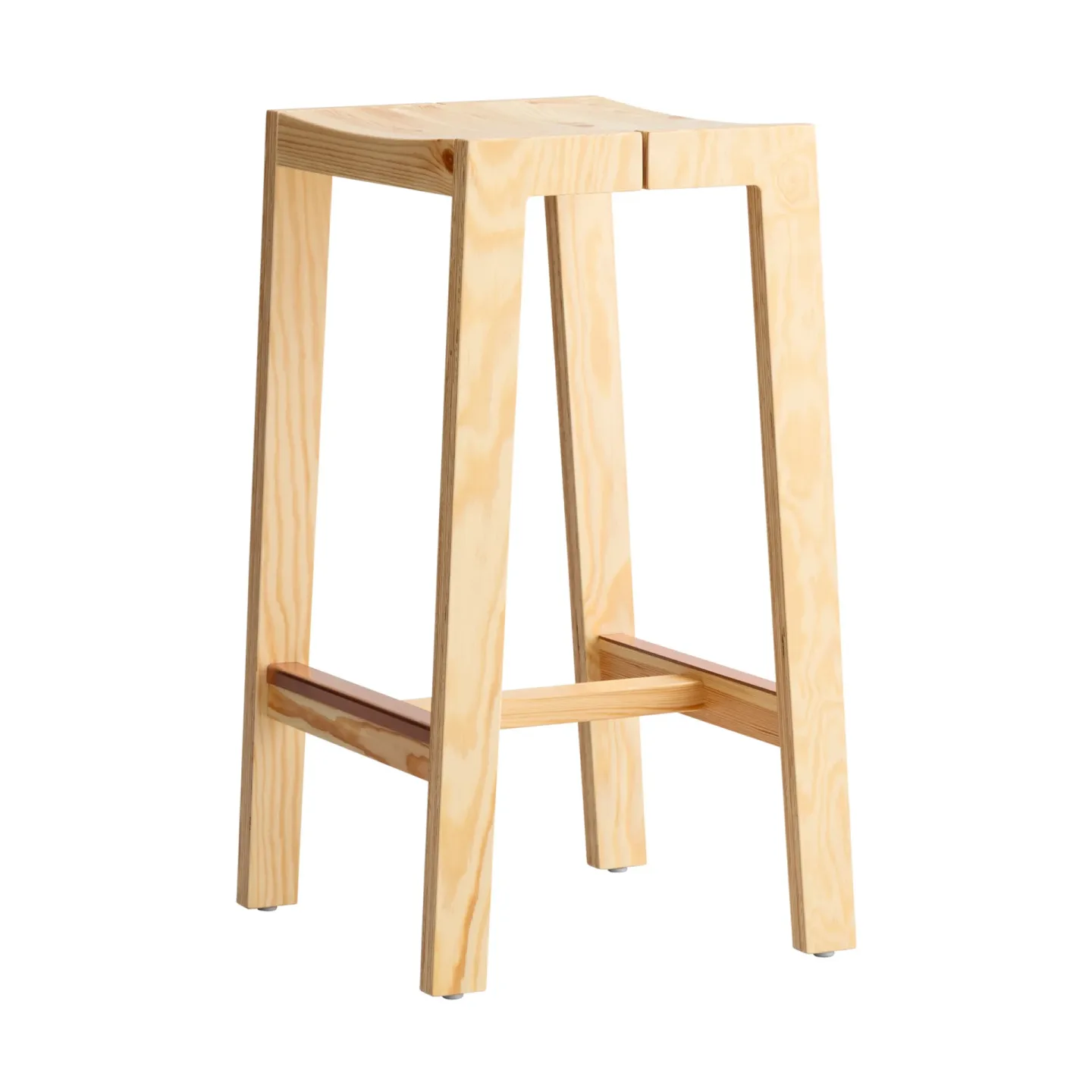 Vaarnii 016 Maasto Bar Stool Barhocker Matt geölwachsbehandelte Kiefer, 65 cm