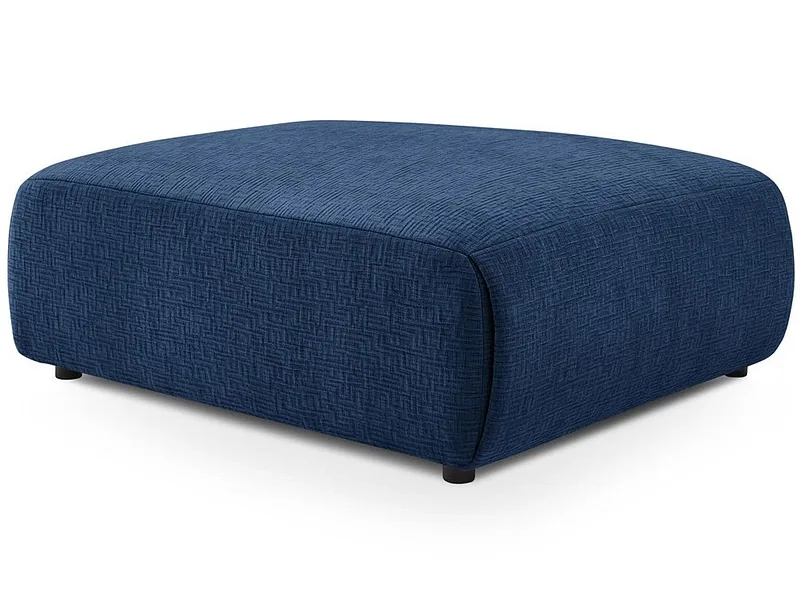 Hocker BOBOCHIC JEANNE 117x95x45cm stoff mit textur dunkelblau