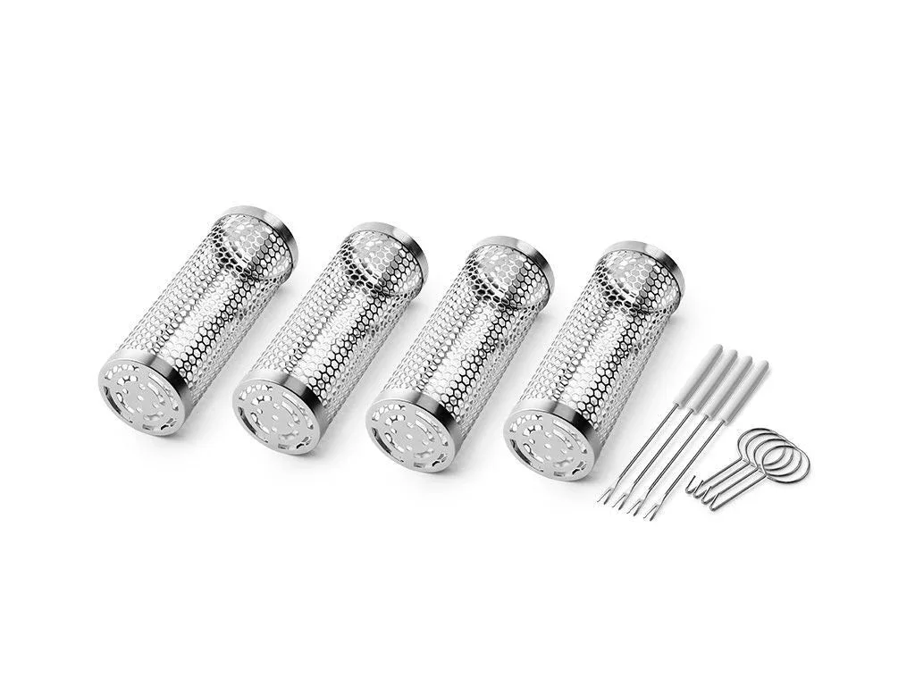 KLEINER GRILLKORB ZYLINDER – 4 STÜCK