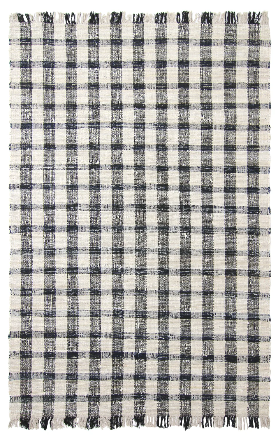 Bomullsteppe - Noomi (svart) (Størrelse: 140 x 200 cm)