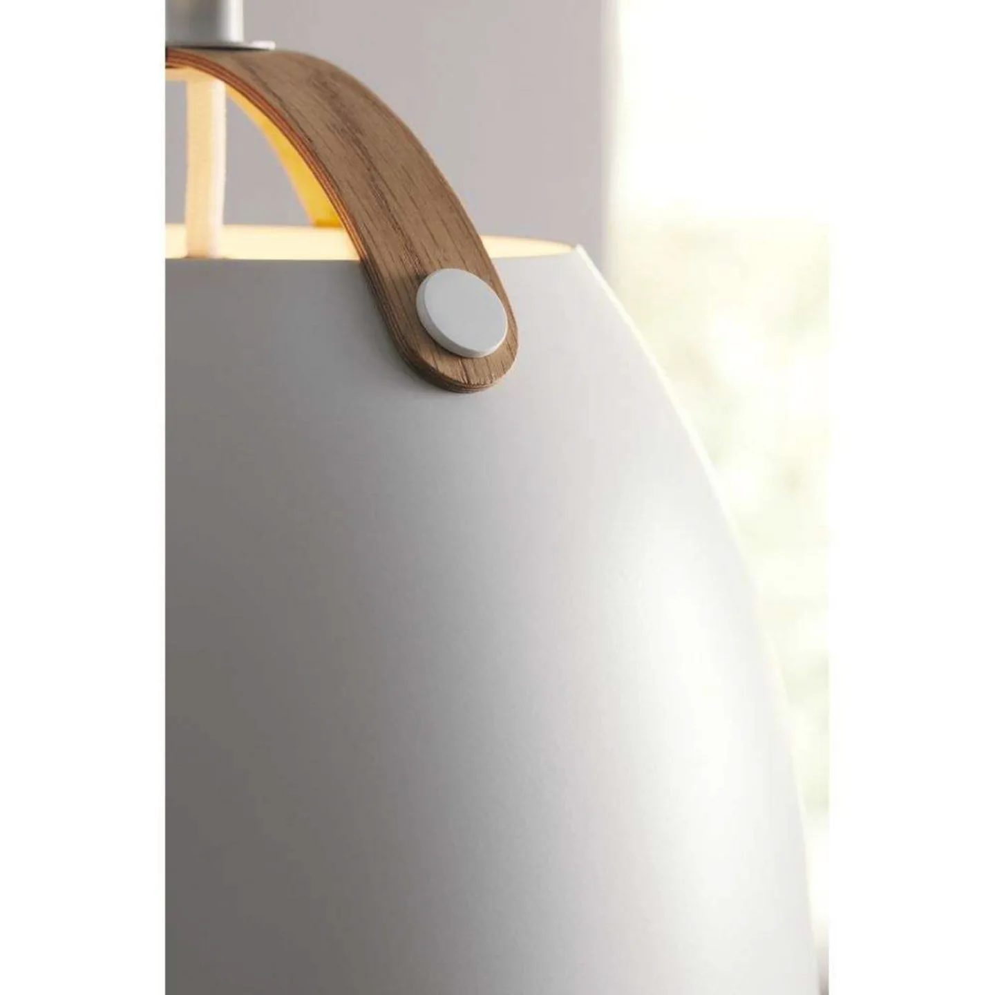 Oslo Pendelleuchte Ø40 White/Oak - Halo Design - Küche - Glas