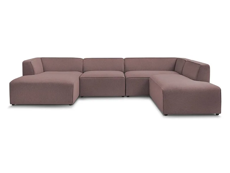 Wohnlandschaft BOBOCHIC MEGEVE Stoff chiniert rosa