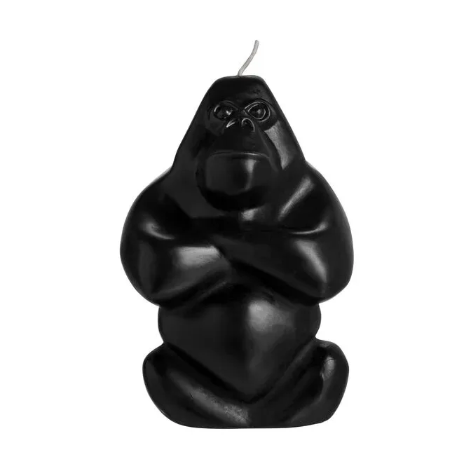 Kosta Boda Gabba Gabba Hey Kerze 11,5 cm Schwarz