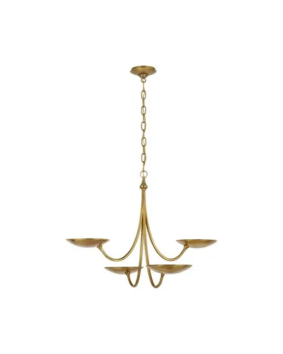 Keira Chandelier Antique Brass Medium