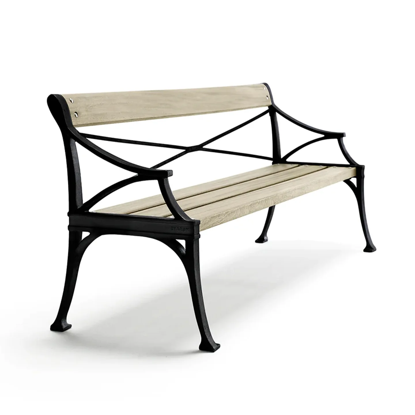 Byarums Bruk - Soffa Lessebo - Obehandlad Accoya/Svartlackerad Aluminium - Soffor utomhus - Björn Alge - Metall/Trä