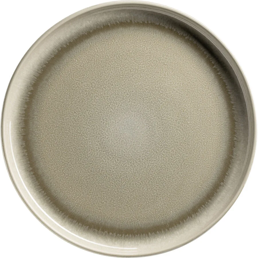 Teller-Set 4-teilig Beige Steinzeug