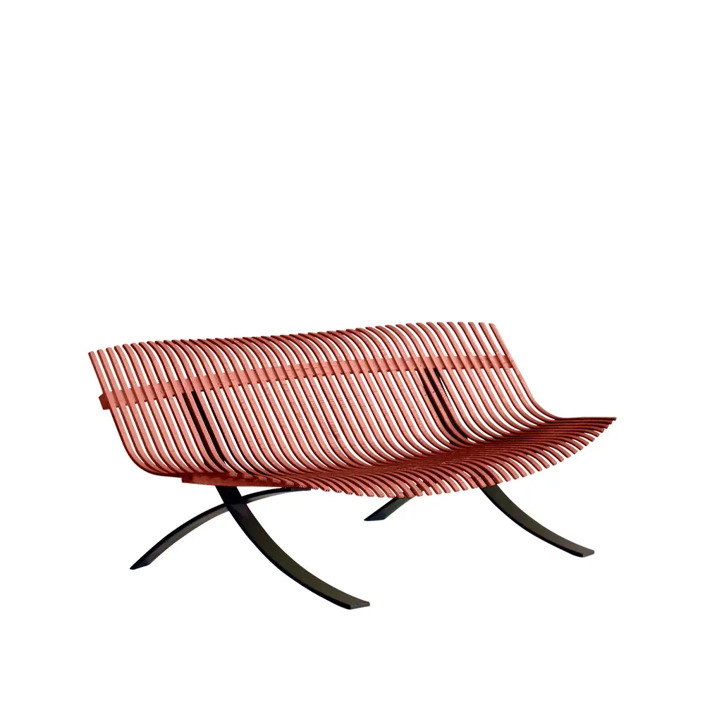 Fermob Charivari bänk Red ochre (röd)