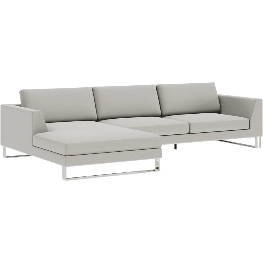 Ecksofa Domino Beige Stoff 310 cm 181 cm - Möbel Konfigurator: Traummöbel individuell zusammenstellen
