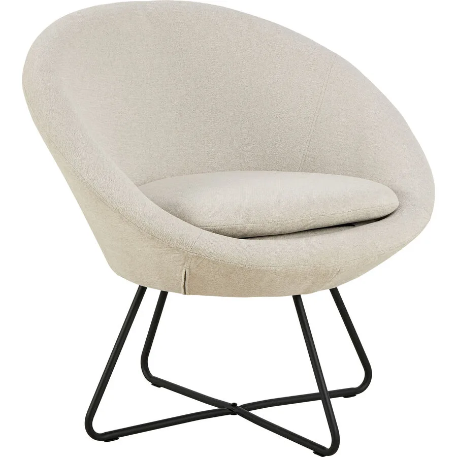 Sessel Center beige Stoff B 82 T 71 H 81 cm