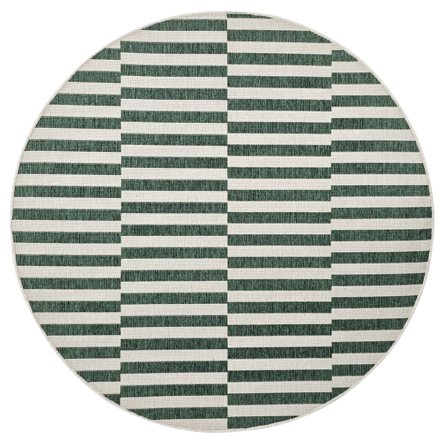 Rundt teppe - Indoor/Outdoor Otto (grønn) (Størrelse: Ø 160 cm)