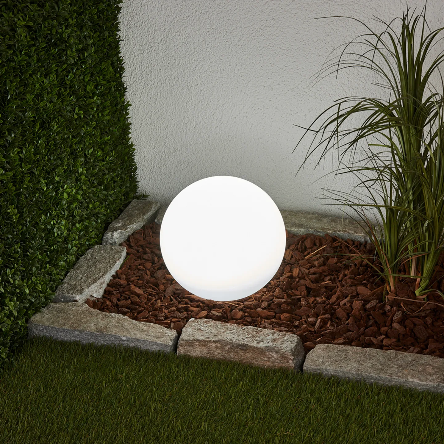 Lago Solcelle Lampa Ø25 White - Lindby - Terrass - Modern - Plast - Klot