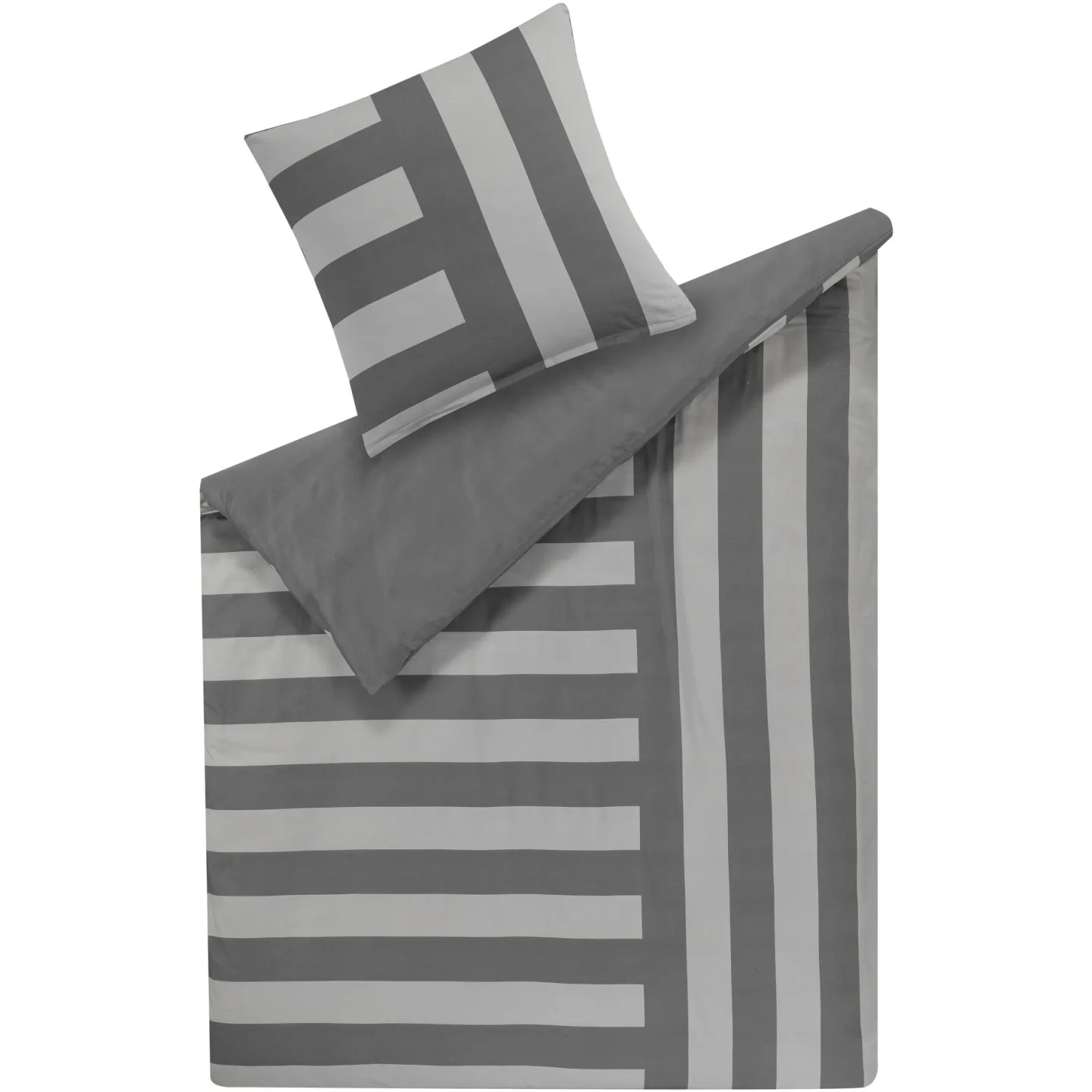 Esprit Bettgarnitur - Farbe: anthrazit - Material: Baumwolle - 92