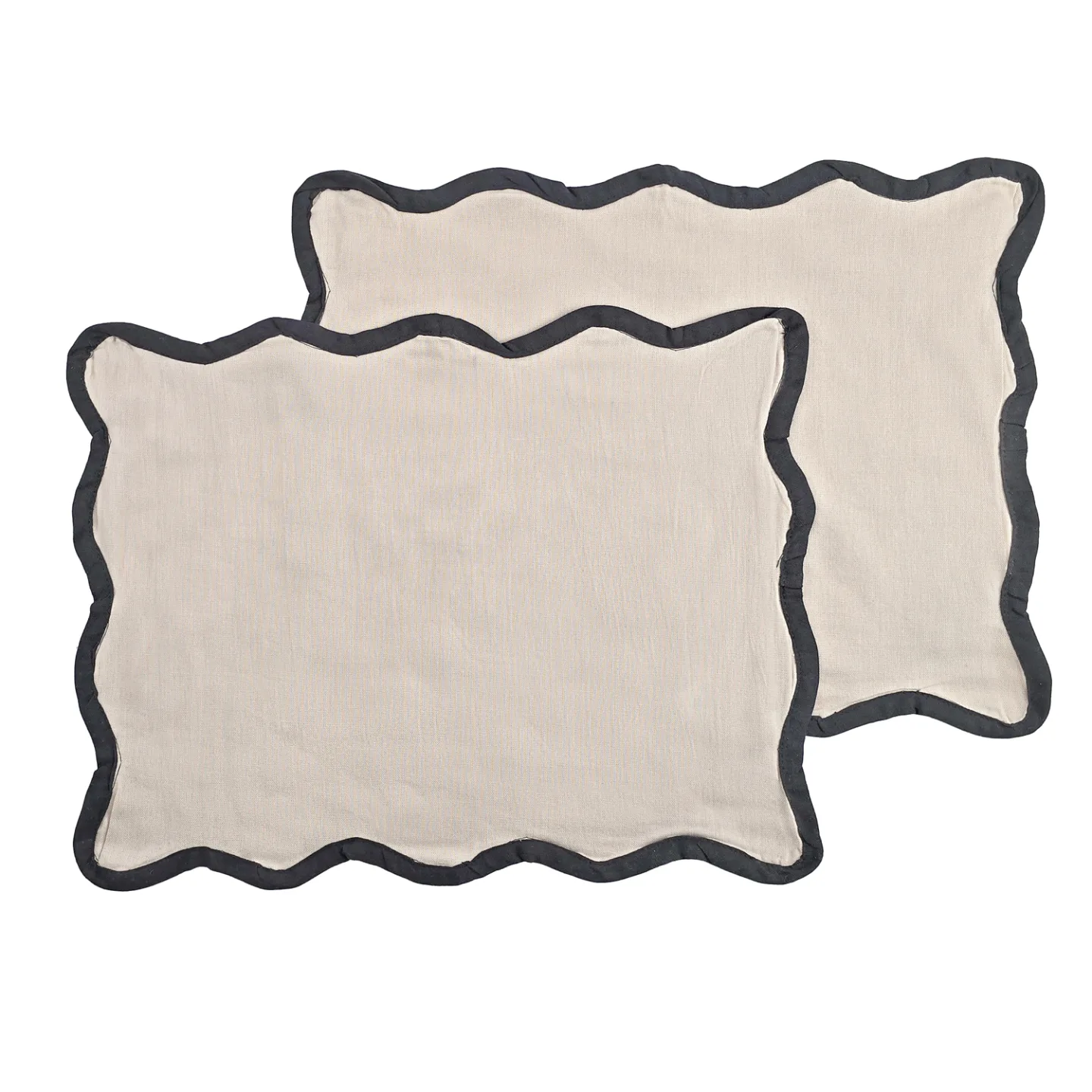 Bordbrikke 2-pakning - Yrsa (lys beige) (Størrelse: 35 x 45 cm)