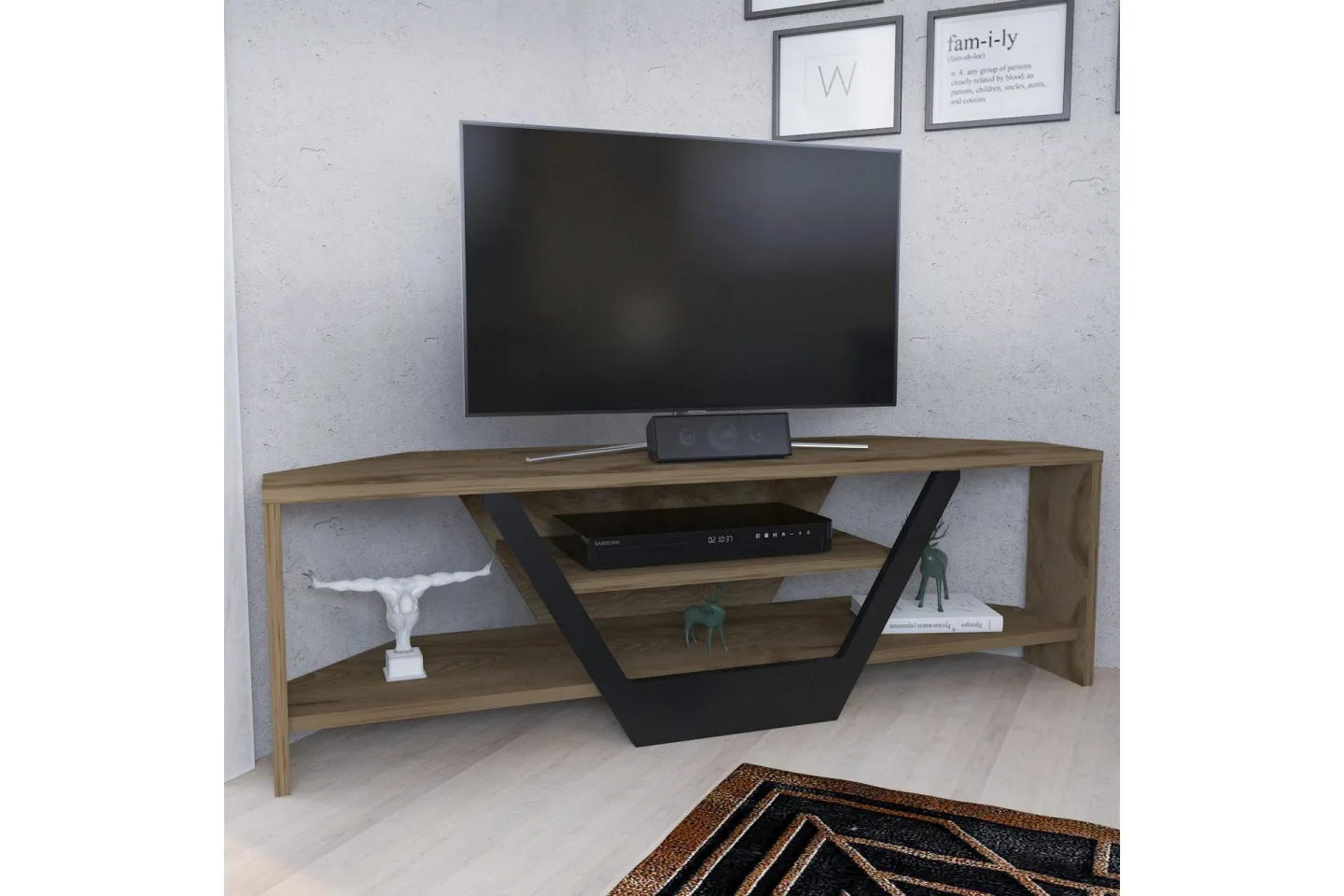 Andifli Tv-bänk 120x36,8 cm - Brun