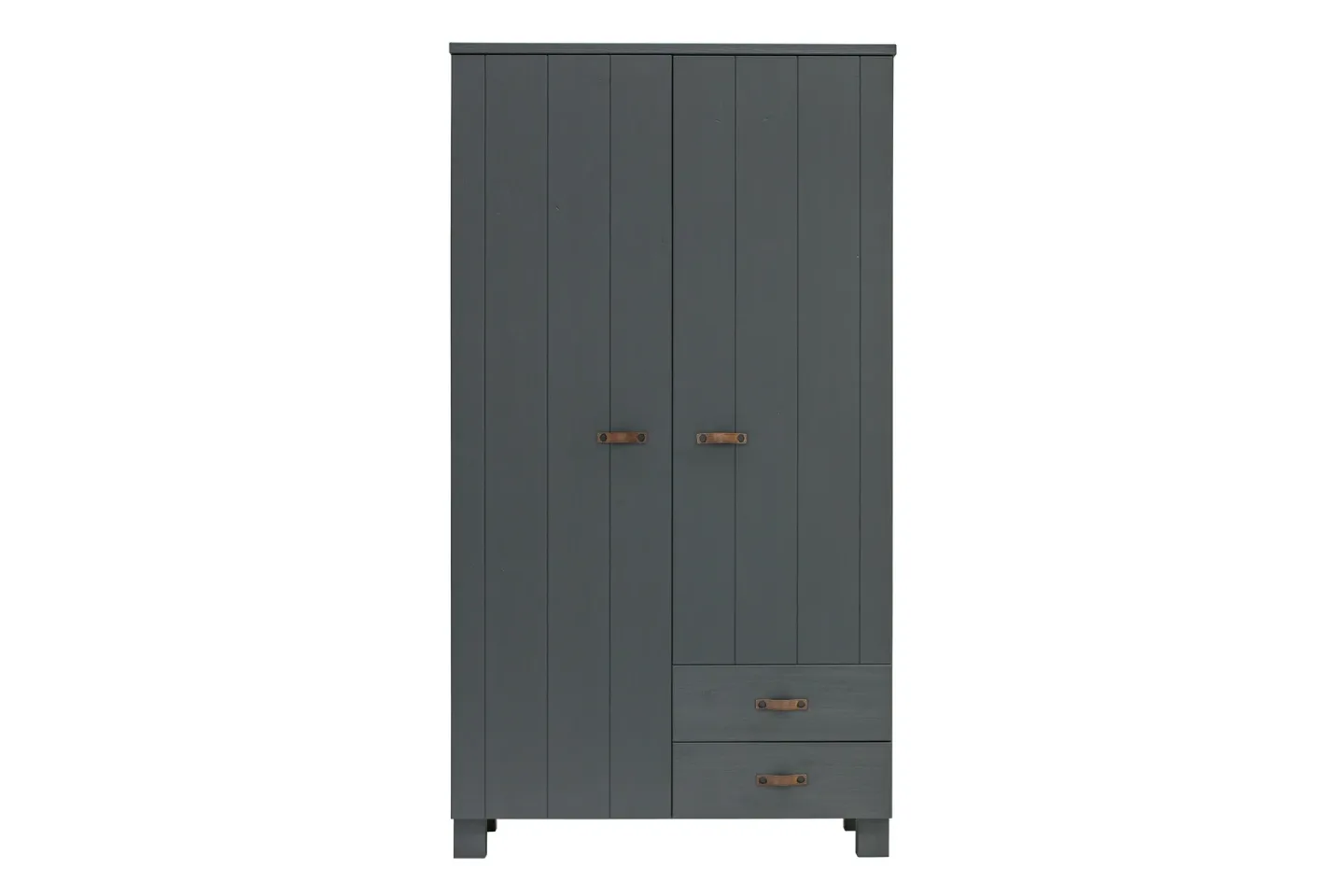 Tenney Barngarderob 55x111 cm 2 Lådor - Stålgrå