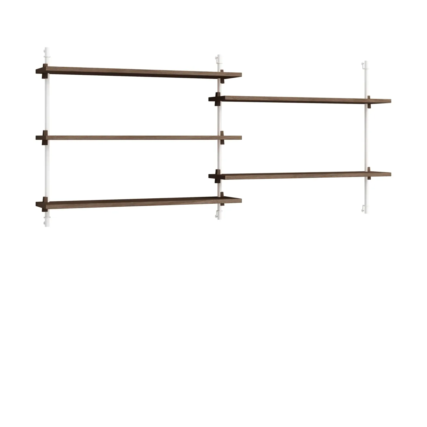 MOEBE Moebe wall shelving ws.65.2.B Räuchereiche-weiß