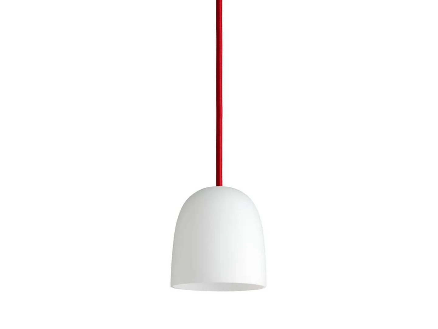 Super 115 Pendelleuchte Opal/Rot Kabel - Piet Hein - Esszimmer - Glas