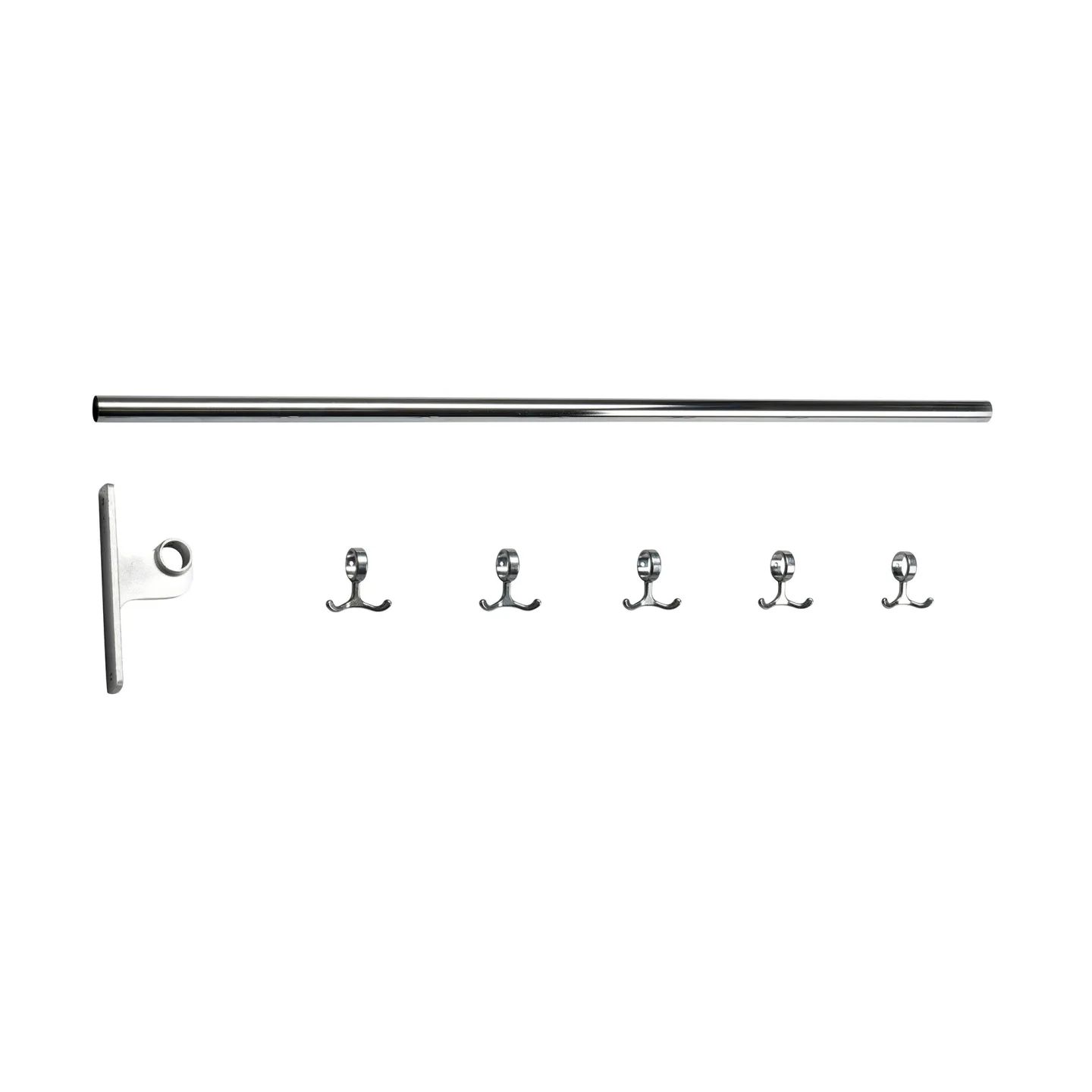 Essem Design - Nostalgi Kroklist Påbyggnad Krom/Aluminium, 100 cm - Klädhängare - Gunnar Bolin - Silver