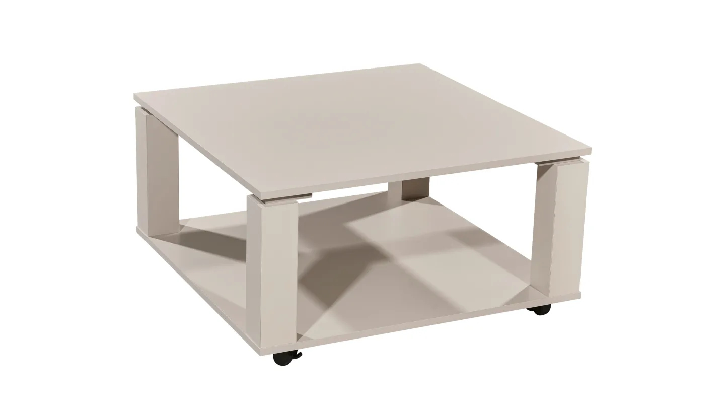 Couchtisch Beige-Kaschmir quadratisch 76 x 76 cm - ROMY