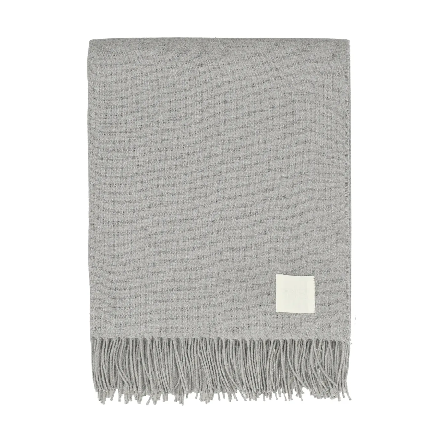 Scandi Living Loom bomullspläd 125x170 cm Fog