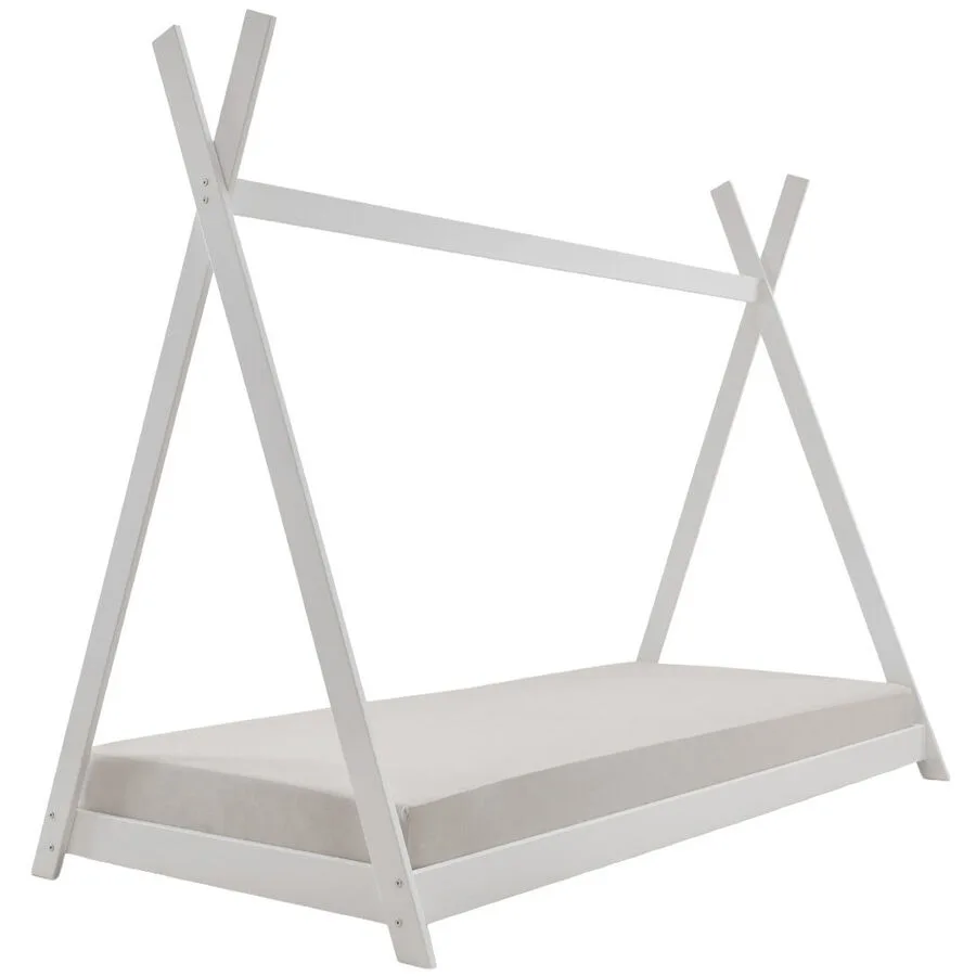 Kinderbett Pino weiss Buche 90 x 200 cm