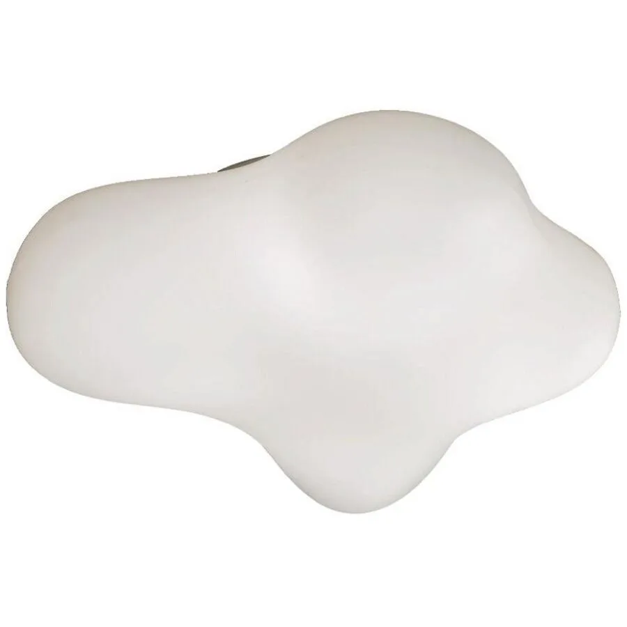 Deckenlampe Piu Weiss 50 cm 18 cm - Material: Polycarbonat