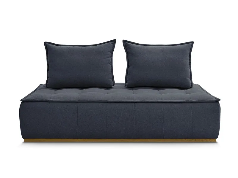 Modulare Sessel für Sofa BOBOCHIC ELISA Stoff mit Textur dunkelblau