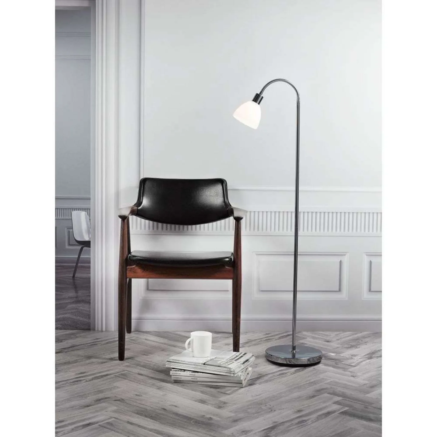 Ray Single Stehleuchte Chrome - Nordlux - Wohnzimmer - Glas