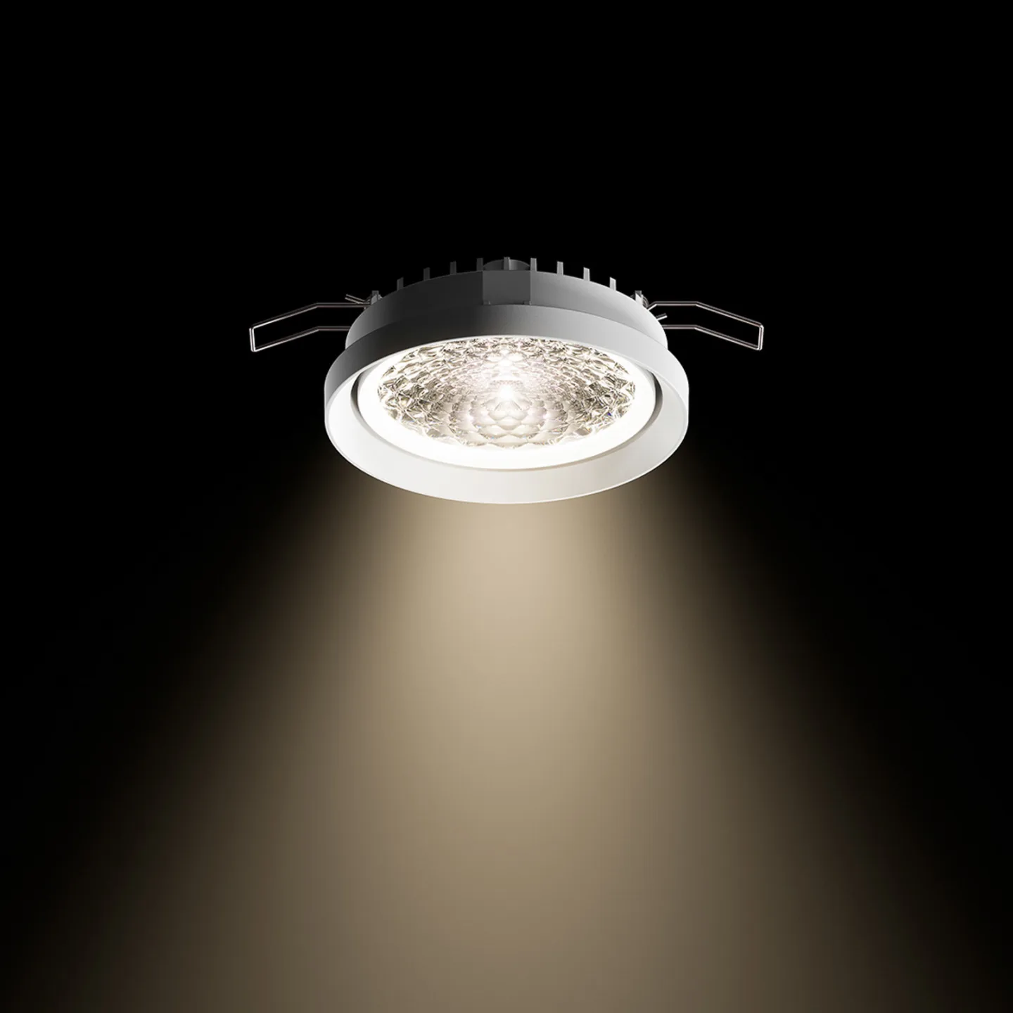 Nivo LED-Einbauspot, weiß, 50°, 11 cm, starr, dim - Sigor - Wohnzimmer - Modern - Aluminium - Einflammig