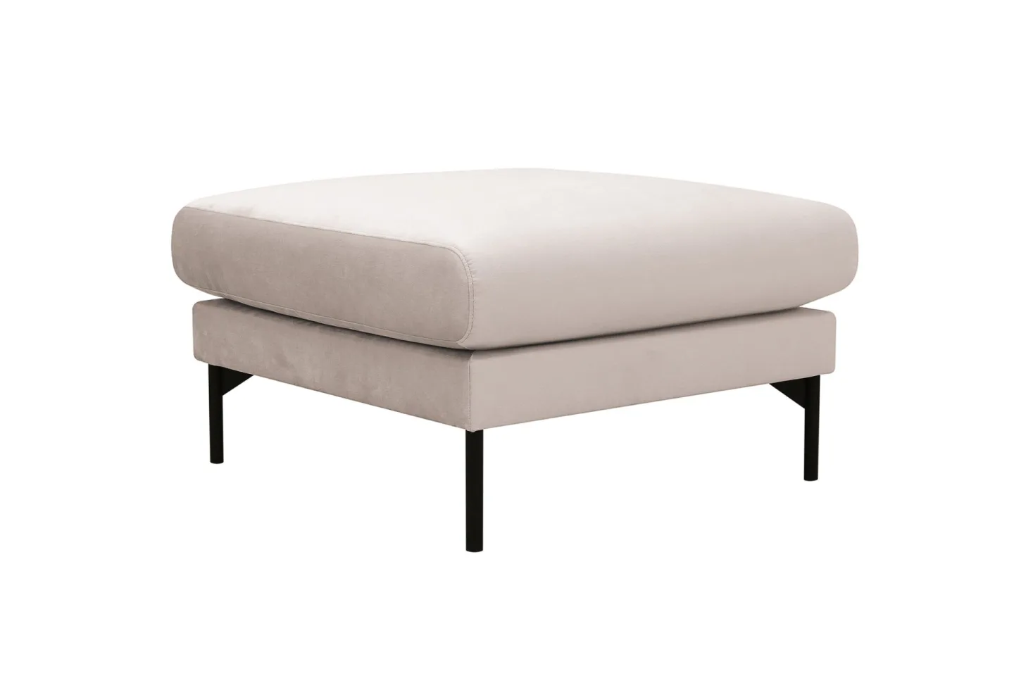 Menard Fotpall i Sammet - Beige