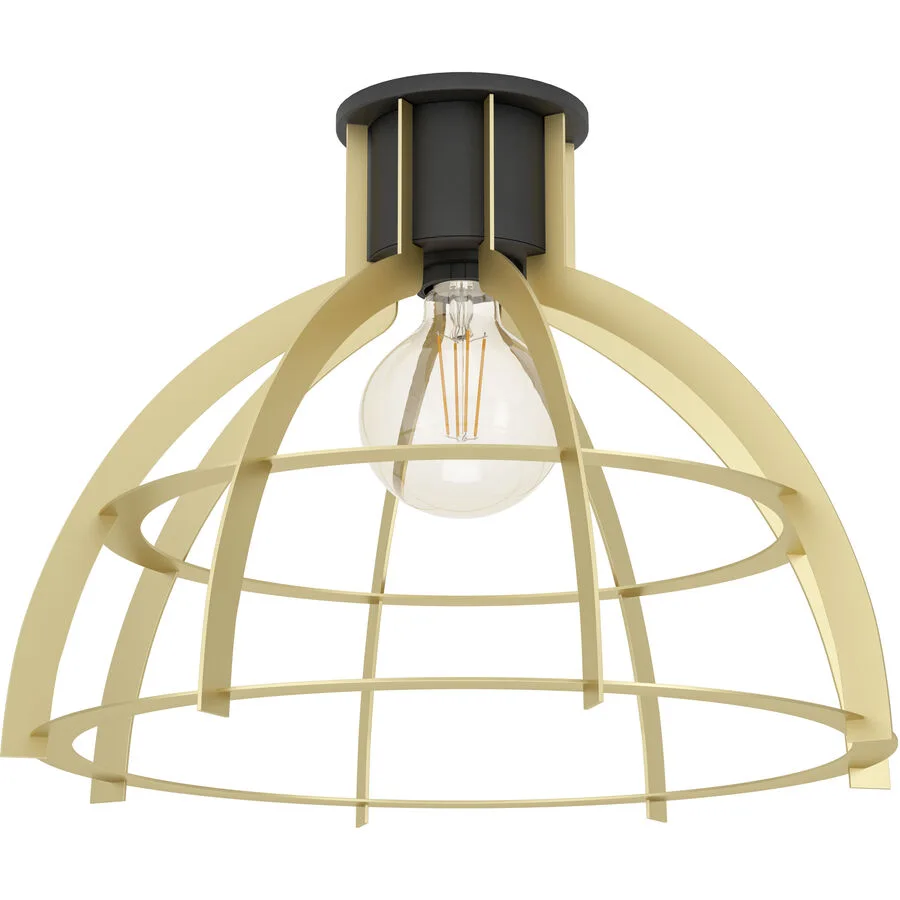 Eglo Deckenlampe Stillington Gold/Schwarz Stahl 31.5 cm - Farbe: schwarz-gold