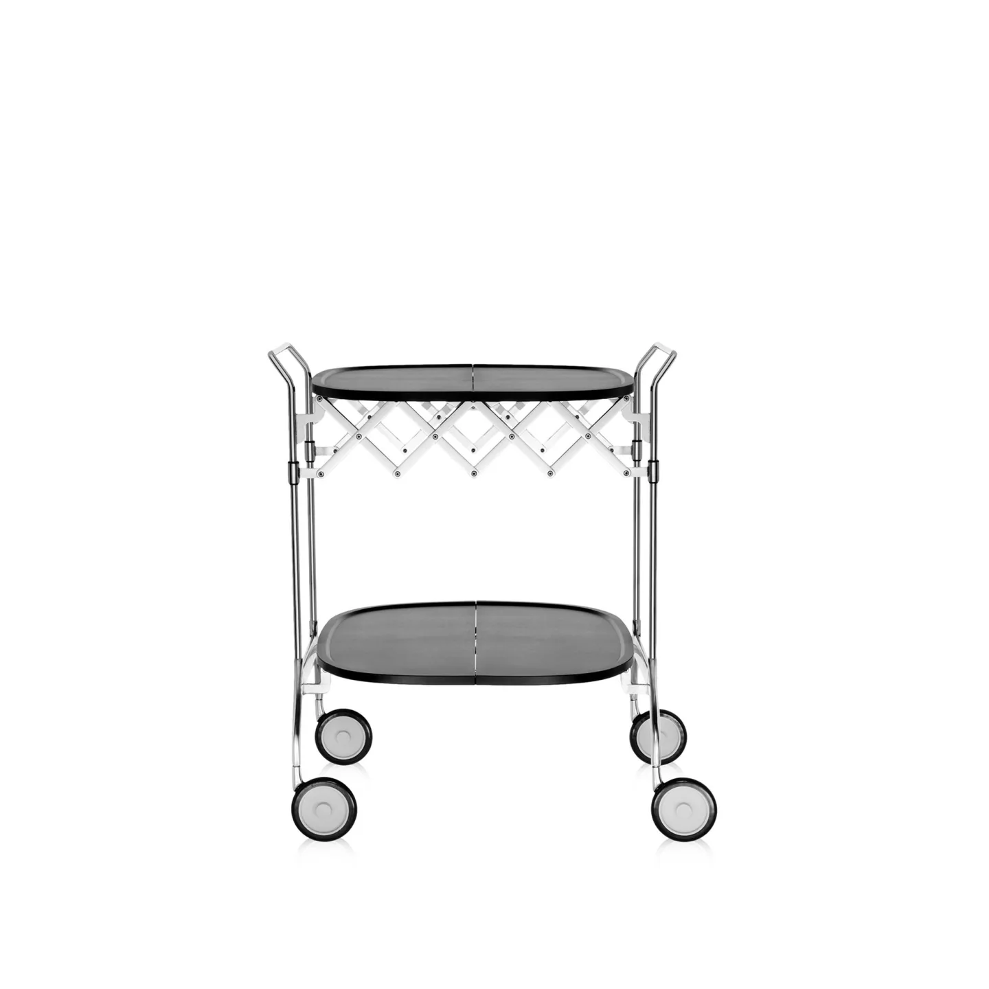 Kartell - Gastone Trolley 4470, Black, Matt - Serveringsvagnar - Antonio Citterio - Svart - Metall/Plast