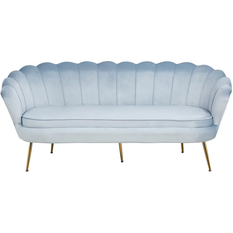 Sofa Pedro Ohne Samt hellgrau B 180 T 76 cm