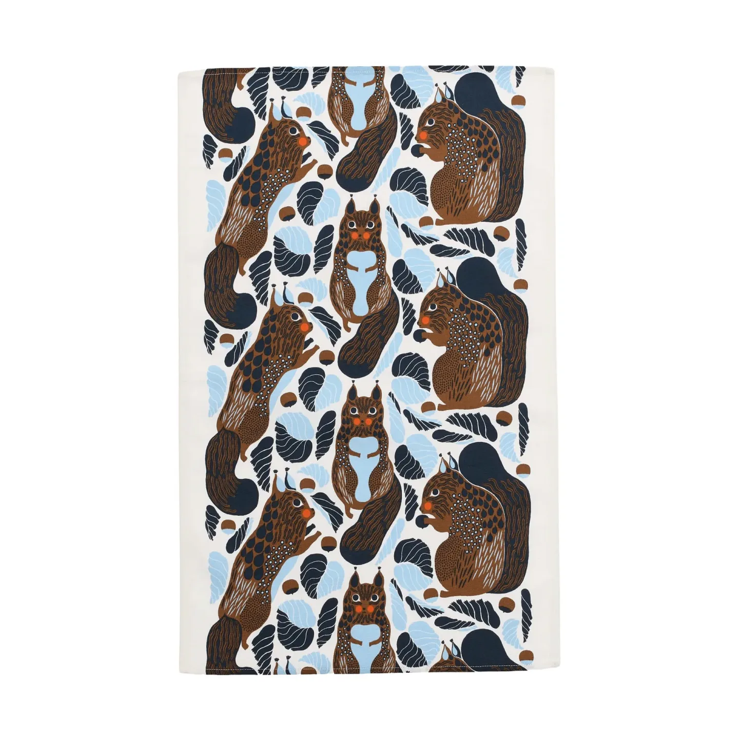 Marimekko Kurre Geschirrtuch 43x70 cm Weiß-Hellblau-Toffee